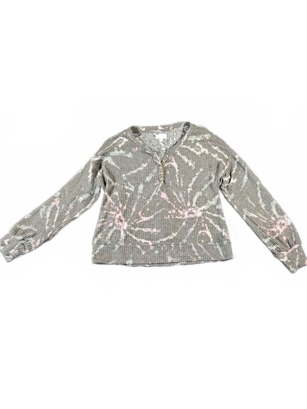 True Craft Women's Pullover Sweater with Button Detail, Size S